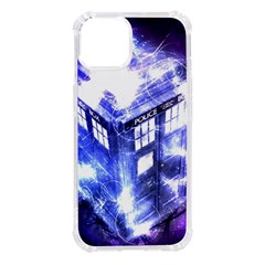 Tardis Doctor Who Blue Travel Machine Iphone 14 Tpu Uv Print Case by Cendanart