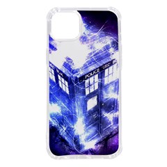 Tardis Doctor Who Blue Travel Machine Iphone 14 Plus Tpu Uv Print Case by Cendanart