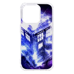 Tardis Doctor Who Blue Travel Machine Iphone 14 Pro Tpu Uv Print Case by Cendanart