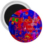 Doctor Who Dr Who Tardis 3  Magnets Front