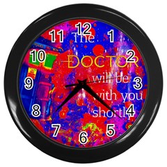 Doctor Who Dr Who Tardis Wall Clock (black)