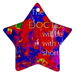 Doctor Who Dr Who Tardis Star Ornament (Two Sides) Back