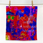 Doctor Who Dr Who Tardis Face Towel Front