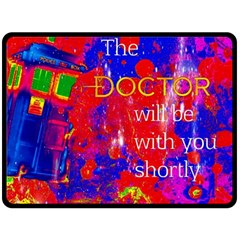 Doctor Who Dr Who Tardis Fleece Blanket (large)