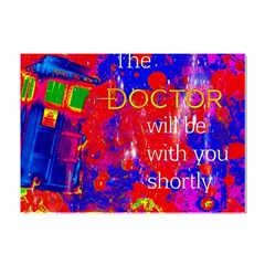 Doctor Who Dr Who Tardis Crystal Sticker (a4)