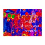 Doctor Who Dr Who Tardis Crystal Sticker (A4) Front