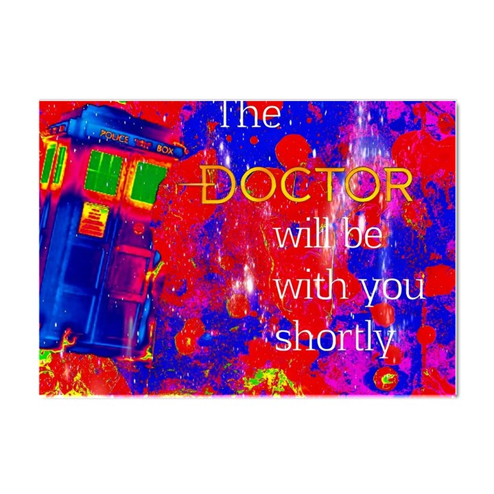 Doctor Who Dr Who Tardis Crystal Sticker (A4)