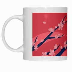 Illustration Minimal Minimalist Scenery Minimalist Japanese Art White Mug by Bedest