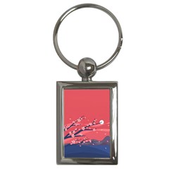 Illustration Minimal Minimalist Scenery Minimalist Japanese Art Key Chain (rectangle) by Bedest