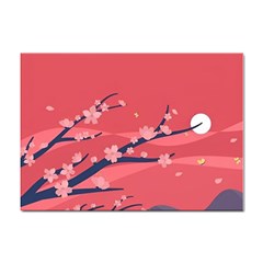 Illustration Minimal Minimalist Scenery Minimalist Japanese Art Sticker A4 (10 Pack) by Bedest