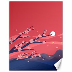 Illustration Minimal Minimalist Scenery Minimalist Japanese Art Canvas 12  X 16  by Bedest