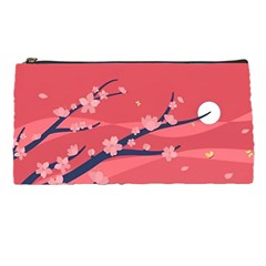 Illustration Minimal Minimalist Scenery Minimalist Japanese Art Pencil Case by Bedest