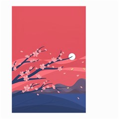 Illustration Minimal Minimalist Scenery Minimalist Japanese Art Small Garden Flag (two Sides) by Bedest