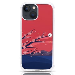 Illustration Minimal Minimalist Scenery Minimalist Japanese Art Iphone 13 Mini Tpu Uv Print Case by Bedest