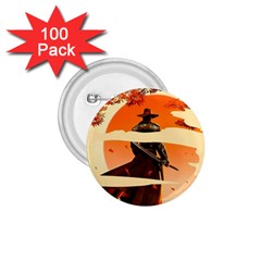 Samurai Art Ninja Katana Anime Aesthetic  Japanese Lore Style Mythology Retro Classic Warrior 1 75  Buttons (100 Pack)  by Bedest