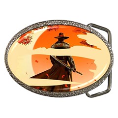 Samurai Art Ninja Katana Anime Aesthetic  Japanese Lore Style Mythology Retro Classic Warrior Belt Buckles by Bedest