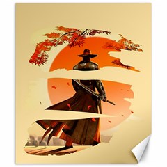 Samurai Art Ninja Katana Anime Aesthetic  Japanese Lore Style Mythology Retro Classic Warrior Canvas 20  X 24  by Bedest