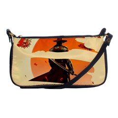 Samurai Art Ninja Katana Anime Aesthetic  Japanese Lore Style Mythology Retro Classic Warrior Shoulder Clutch Bag by Bedest