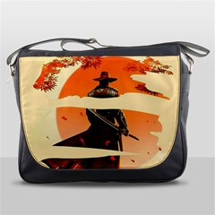 Samurai Art Ninja Katana Anime Aesthetic  Japanese Lore Style Mythology Retro Classic Warrior Messenger Bag by Bedest