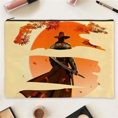 Samurai Art Ninja Katana Anime Aesthetic  Japanese Lore Style Mythology Retro Classic Warrior Cosmetic Bag (xxxl) by Bedest