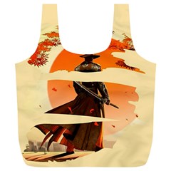 Samurai Art Ninja Katana Anime Aesthetic  Japanese Lore Style Mythology Retro Classic Warrior Full Print Recycle Bag (xl) by Bedest