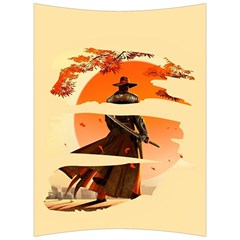 Samurai Art Ninja Katana Anime Aesthetic  Japanese Lore Style Mythology Retro Classic Warrior Back Support Cushion by Bedest