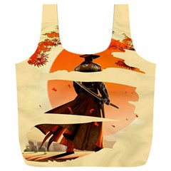 Samurai Art Ninja Katana Anime Aesthetic  Japanese Lore Style Mythology Retro Classic Warrior Full Print Recycle Bag (xxl) by Bedest