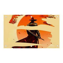 Samurai Art Ninja Katana Anime Aesthetic  Japanese Lore Style Mythology Retro Classic Warrior Banner And Sign 5  X 3  by Bedest