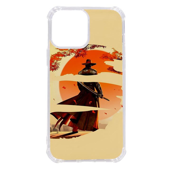 Samurai Art Ninja Katana Anime Aesthetic  Japanese Lore Style Mythology Retro Classic Warrior iPhone 13 Pro Max TPU UV Print Case