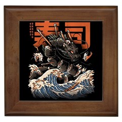 Sushi Dragon Japanese Framed Tile by Bedest