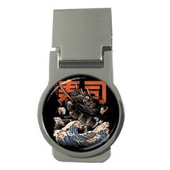 Sushi Dragon Japanese Money Clips (round)  by Bedest