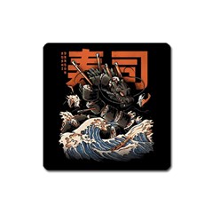 Sushi Dragon Japanese Square Magnet by Bedest