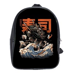 Sushi Dragon Japanese School Bag (large) by Bedest