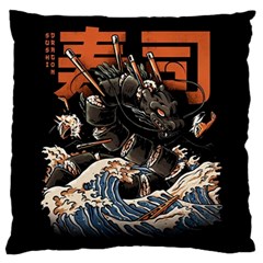 Sushi Dragon Japanese Standard Premium Plush Fleece Cushion Case (one Side) by Bedest