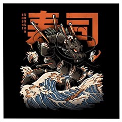 Sushi Dragon Japanese Wooden Puzzle Square by Bedest