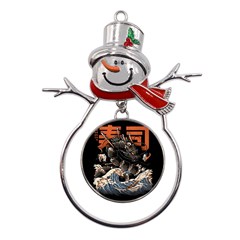 Sushi Dragon Japanese Metal Snowman Ornament by Bedest