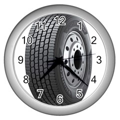 Tire Wall Clock (silver) by Ket1n9