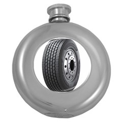 Tire Round Hip Flask (5 Oz) by Ket1n9