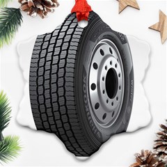 Tire Snowflake Ornament (two Sides) by Ket1n9