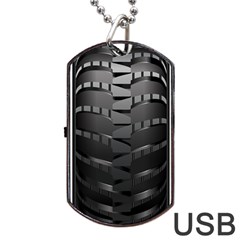 Tire Dog Tag Usb Flash (two Sides) by Ket1n9