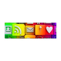 Colorful 3d Social Media Sticker (bumper) by Ket1n9