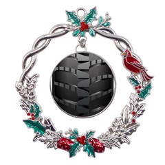 Tire Metal X mas Wreath Holly Leaf Ornament by Ket1n9