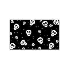 Skull Pattern Sticker (rectangular) by Ket1n9