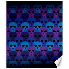 Skull Pattern Wallpaper Canvas 20  X 24  by Ket1n9