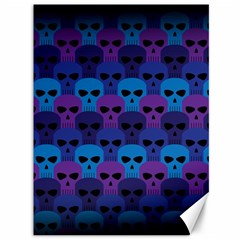 Skull Pattern Wallpaper Canvas 36  X 48  by Ket1n9