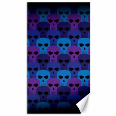 Skull Pattern Wallpaper Canvas 40  X 72  by Ket1n9