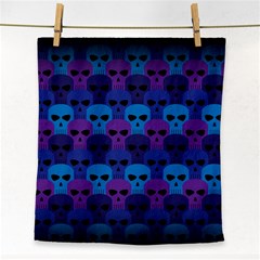 Skull Pattern Wallpaper Face Towel by Ket1n9