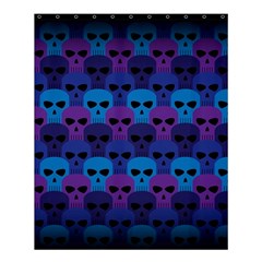 Skull Pattern Wallpaper Shower Curtain 60  X 72  (medium)  by Ket1n9