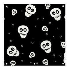 Skull Pattern Banner And Sign 4  X 4  by Ket1n9