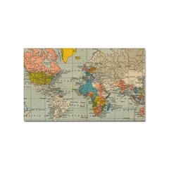 Vintage World Map Sticker (rectangular) by Ket1n9